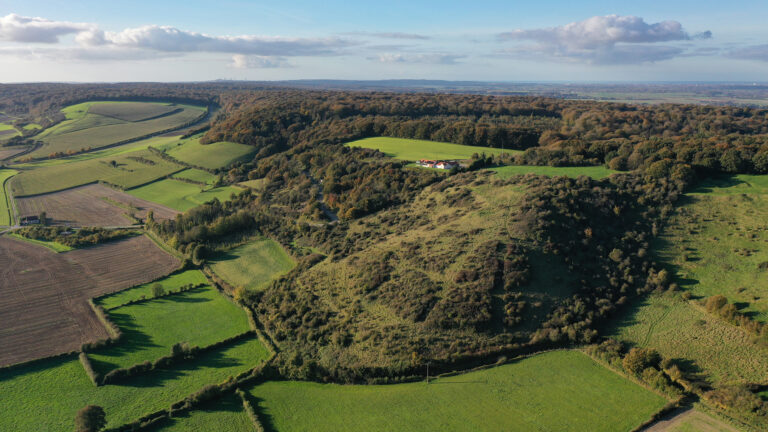 Les Monts vers la commune de Courtebourne