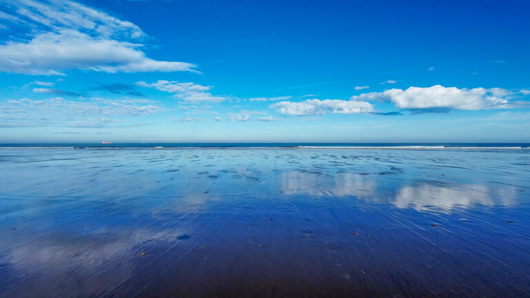 Plage horizon bleu